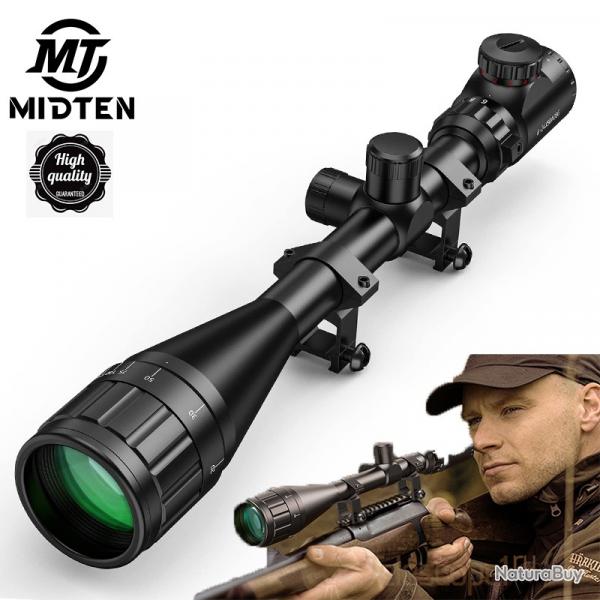 Lunette de vise MidTen 6-24x50 AOE AO, rglage, Film vert, lentille multicouche LIVRAISON GRATUITE