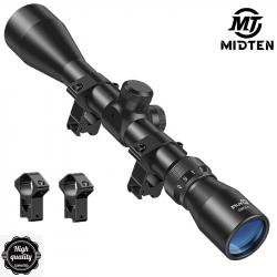 Lunette de visée MidTen chasse 3X-9X réglage de grossissement 40MM lentille bleue LIVRAISON GRATUITE