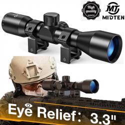 Lunette de visée MidTen 4x32 compacte, réticule optique
