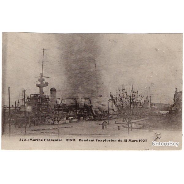 CPA -Marine Franaise INA Pendant l'explosion du 12 Mars 1907 N1374
