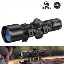 Lunette de visée compacte Midpati3-9x40, réemploi Crosshair avec supports pour visée