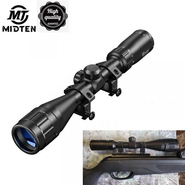 MidTen Rifle Scope Hunting 3-9x40 Objectif rglable AO Optics R4 Rticule  LIVRAISON GRATUITE