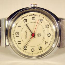 Vintage Big = Raketa = 2609.HA Montre-bracelet classique soviétique pour homme 19 rubis années 1970