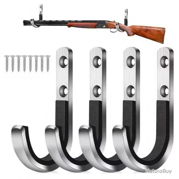 Support mural arme longue (Pour 2 fusils)