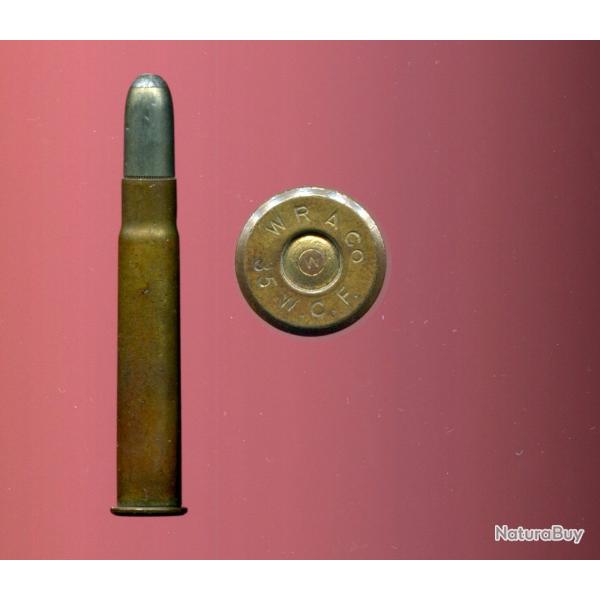 .35 WCF Winchester - ancien marquage : W.R.A.Co. 35 W.C.F. - balle cuivre tam pointe plomb