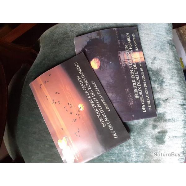 deux livrets ONC /ONCFS sur les ZONES HUMIDES  introduction  la gestion des oiseaux d'eau et ZU