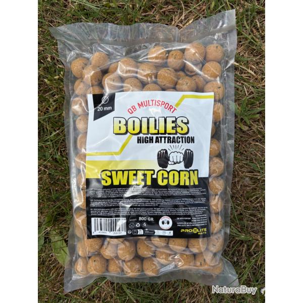 Bouillettes QB Multisport by pro lite baits sweet corn 800gr EXCLUSIF