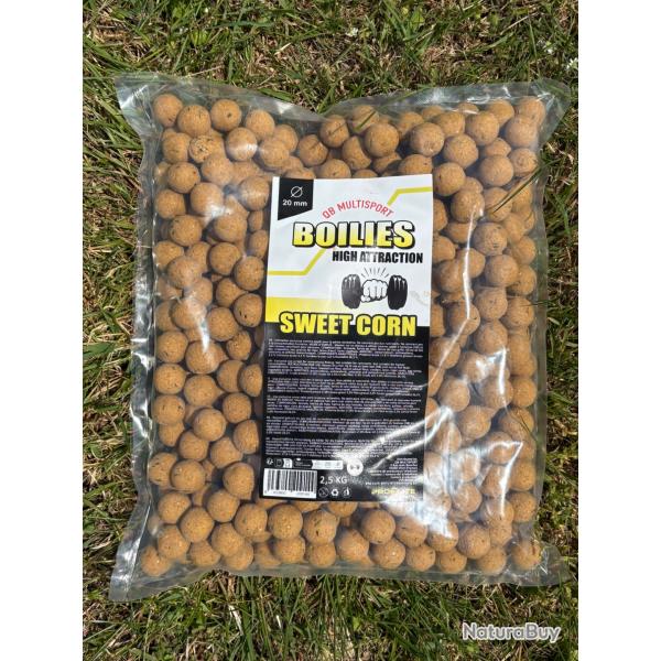 Bouillettes QB Multisport by pro lite baits sweet corn 2,5kg EXCLUSIF