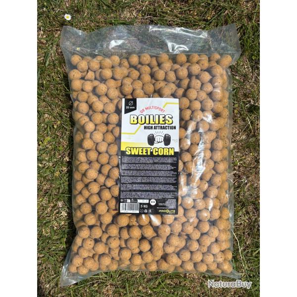 Bouillettes QB Multisport by pro lite baits sweet corn 5kg EXCLUSIF