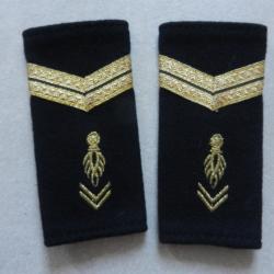 paire de manchons fourreaux d'épaule gendarmerie mobile