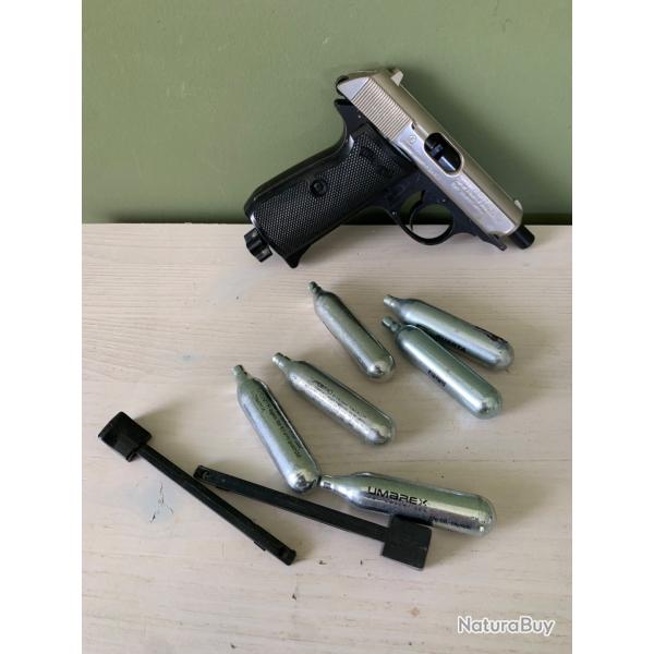 Pistolet walther CO2 modle PPK/S 4.5 mm