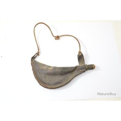 Plomb De Cheval Western Vintage – Cuir Marron Avec Chaîne à Tige Fixe