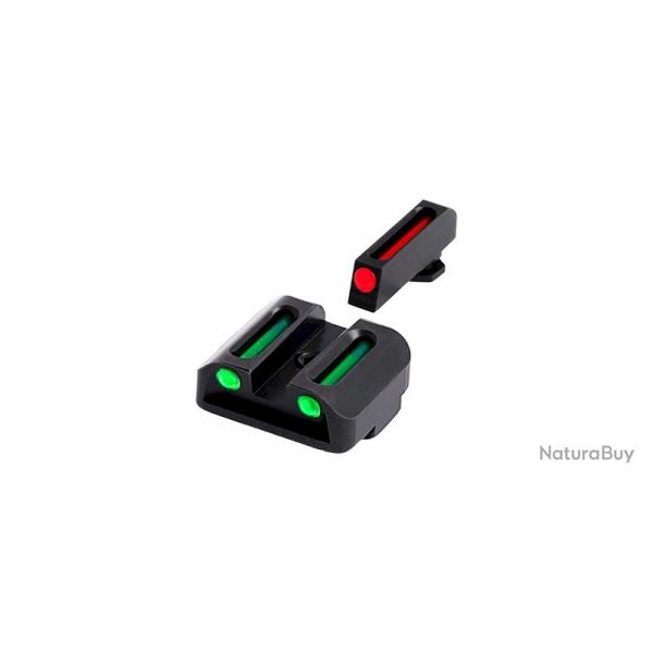 Hausse fixe et guidon Fibre Optique TRUGLO bas