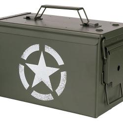 Caisse à munitions Cal. 50mm - US Army Star