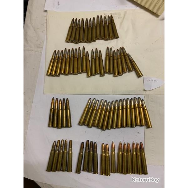 lot munition de 8x57jrs en vrac