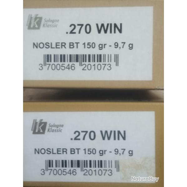 vend munitions cal 270w