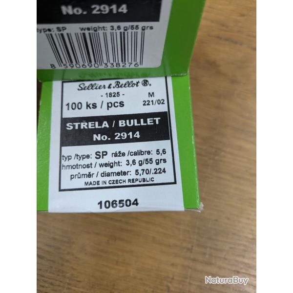 OGIVES SELLIER BELLOT 2914 EN 5.6