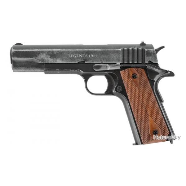 PISTolet LEGENDS 1911 VINTAGE BBS 6MM CO2 1,0J - FINITION ANTIQUE airsoft