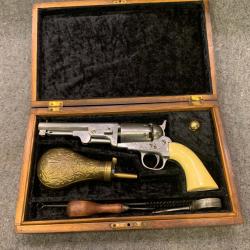 Revolver type Colt Navy (belge : Clement) 19ème siècle en coffret
