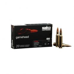 BALLES SAKO GAMEHEAD , CALIBRE: 222R. Lot de 60 cartouches.
