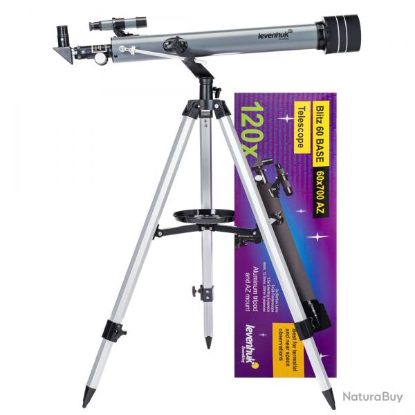 LEVENHUK - BLITZ 60 BASE - Tlescope Rfracteur 60/700 avec monture AZ1