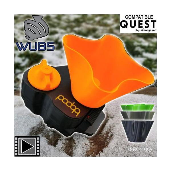 Epandeur Bait Boat Pod Wubs pour Deeper Quest Black
