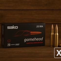 Munitions Sako 222 Rem. Gamehead SP 110g X10 boites - PROMOTION