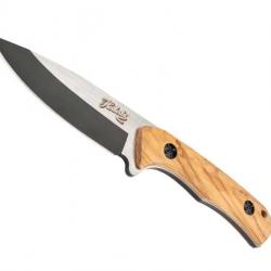 POIGNARD HERBERTZ BOIS DE ZEBRA 10CM INOX BICOLORE