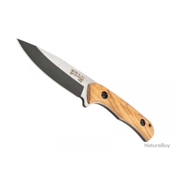 POIGNARD HERBERTZ BOIS DE ZEBRA 10CM INOX BICOLORE