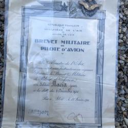 BREVET DE PILOTE WW2