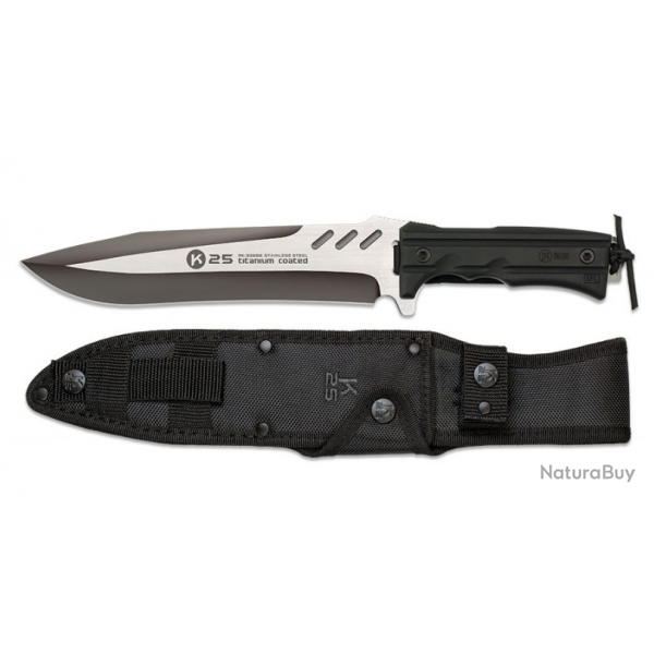 K25 32686 Couteau  lame fixe , lame de 22,80 cm