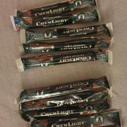 10 Grand Cyalume vert et orange baton lumineux
