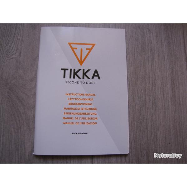 Document notice pour TIKKA