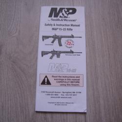 Document notice pour M&P 15- 22 Rifle Smith & Wesson