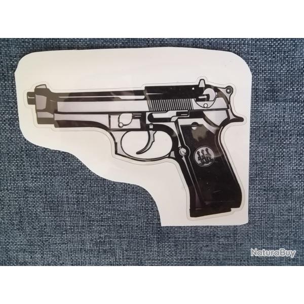 AUTOCOLLANT Pistolet Automatique