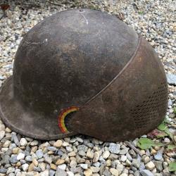 WW1 RARRISSIME CASQUE BELGE D'ESSAI MLE 17