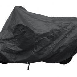 Housse de protection moto gris polyester 246x127 cm étanche pour motards