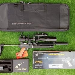 PACK LASER ! Pistolet Snowpeak PP750L 4,5mm + Lunette 4-16 X 40AO + Laser Rouge pour lunette RTJG1/3