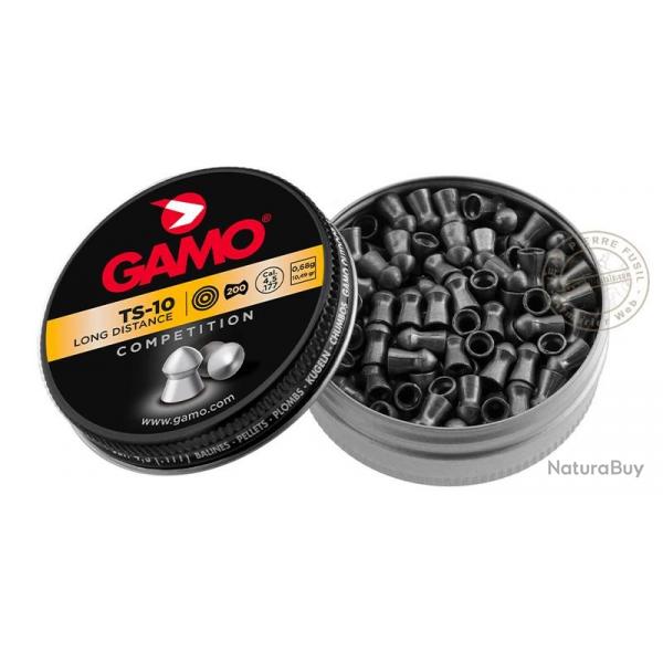 Plombs GAMO TS-10 Longue Distance 4,5mm - 2 x 200 pour carabine