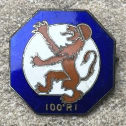 100° Régiment d'Infanterie, émail