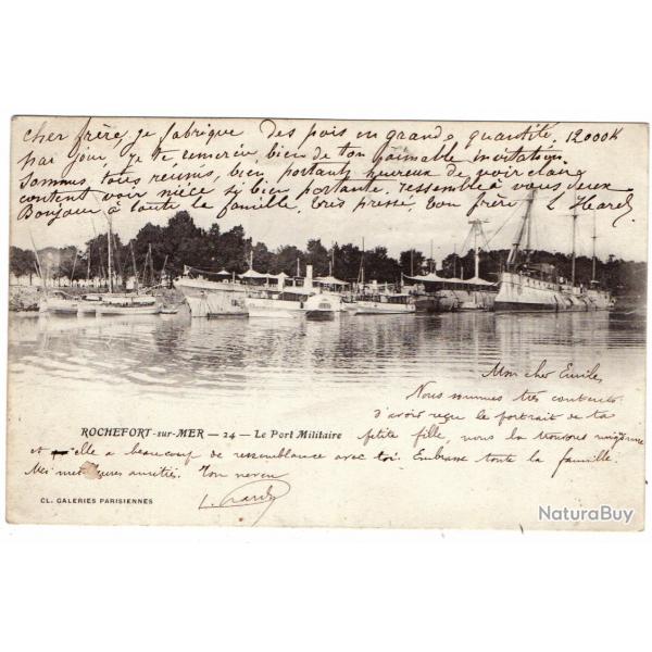 CPA - Marine Militaire -ROCHEFORT -sur -MER-Le Port Militaire-N1380