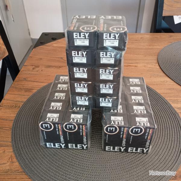 Lot de 30 botes Eley match german 22lr