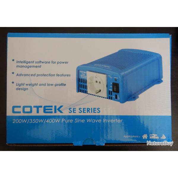 Convertisseur DC-AC - Prise EU - 400 Watts -24/230 Volts - COTEK SE400