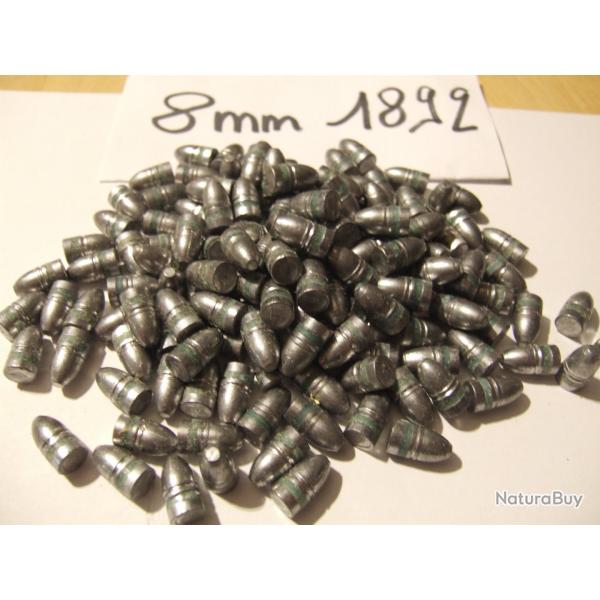 Lot 148 ogives plomb manufactures cal. 8mm 1892 8 mm 92 lebel 107 gr
