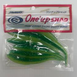 Leurre souple sawamura one up slug 4" vert/vert foncé