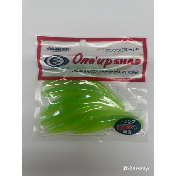 Leurre souple sawamura one up slug 4" vert fluo