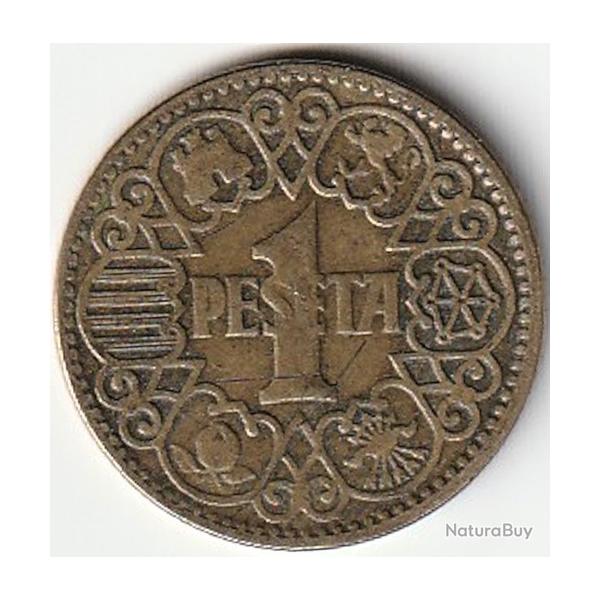 Pice de Monnaie Espagne 1 Peseta 1944