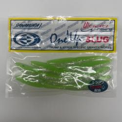 Leurre souple sawamura one up slug 4" vert clair