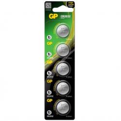 Pack 5 piles CR2032 GP Batteries
