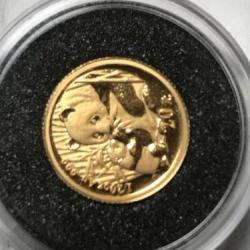 Piece 1/20 once or 999/1000 pur 20 yuans panda 2005 chine